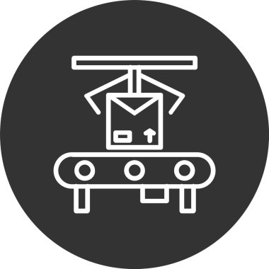 Taşıyıcı Şerit Satırı Tersine Çevrilmiş Simge