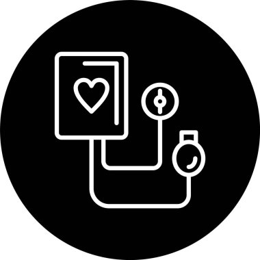 Kan Basıncı Çizgisi Tersine Çevrilmiş Simge