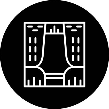 Perde Satırı Tersine Çevrilmiş Simge