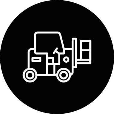 Forklift Satırı Tersine Çevrilmiş Simge