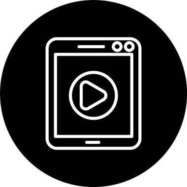 Tablet Satırı Tersine Çevrilmiş Simge