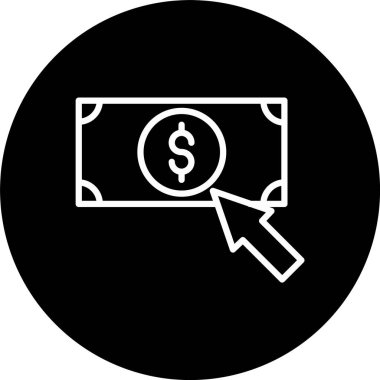 Tıklama Satırına Öde Tersine Çevrilmiş Simge