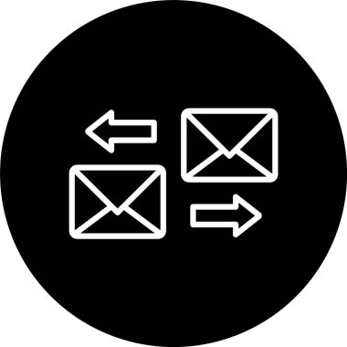 Yazışma Posta Satırı Tersine Çevrilmiş Simge