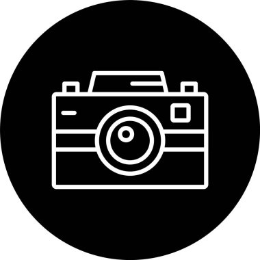 Fotoğraf Kamerası Satırı Tersine Çevrilmiş Simge