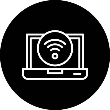 Wifi Satırı Tersine Çevrilmiş Simge