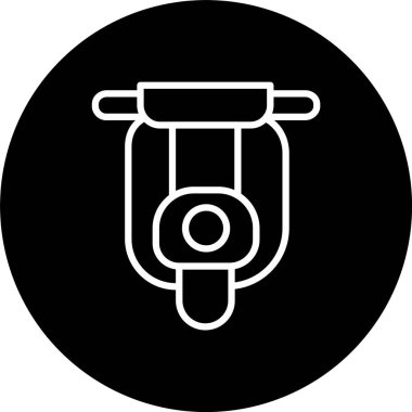 Motosiklet Satırı Tersine Çevrilmiş Simge