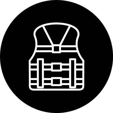Life Jacket Çizgisi Tersine Çevrilmiş Simge