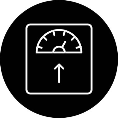 Ağırlık Çizgisi Tersine Çevrilmiş Simge