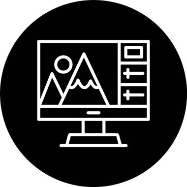 Fotoğraf Düzenleme Satırı Tersine Çevrilmiş Simge