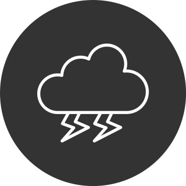 Gök Gürültüsü Hattı Ters Döndürülmüş Simge