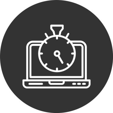 Stopwatch Satırı Tersine Çevrilmiş Simge