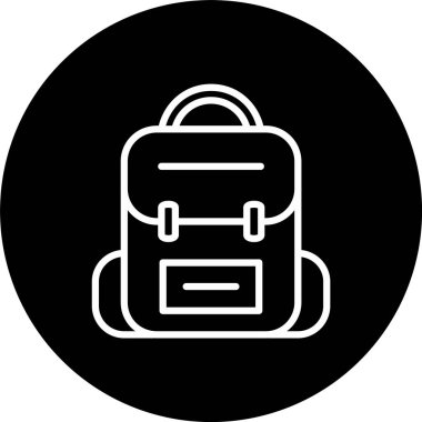 Sırt Çantası Satırı Tersine Döndürülmüş Simge