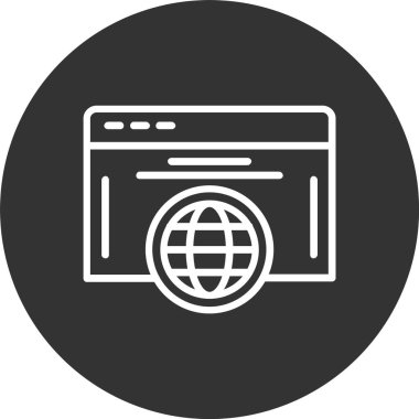 Web Satırı Tersine Çevrilmiş Simge