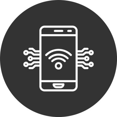 Akıllı Telefon Hattı Tersine Çevrilmiş Simge