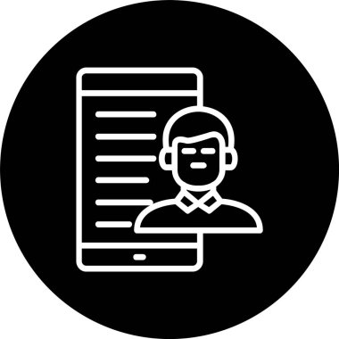 Telefon Bağımlılığı Satırı Tersine Çevrilmiş Simge