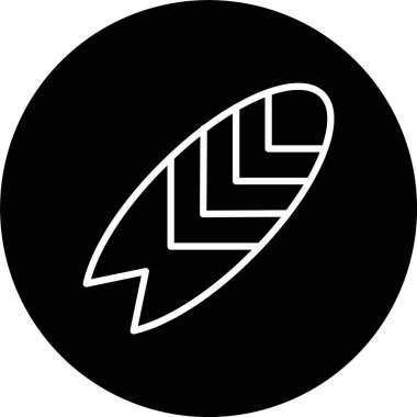 Sörf tahtası Satırı Tersine Çevrilmiş Simge