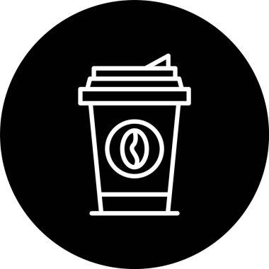 Kahve kupası Satırı Tersine Çevrilmiş Simge