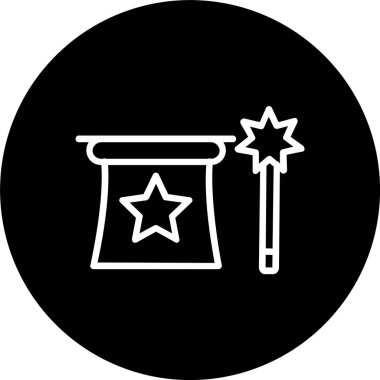 Sihirli Hile Satırı Ters Döndürülmüş Simge