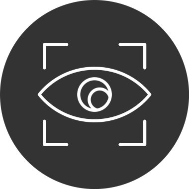 Göz Çizgisi Ters Döndürülmüş Simge