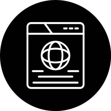 Dünya Satırı Tersine Döndürülmüş Simge