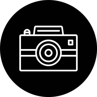 Fotoğraf Kamerası Satırı Tersine Çevrilmiş Simge