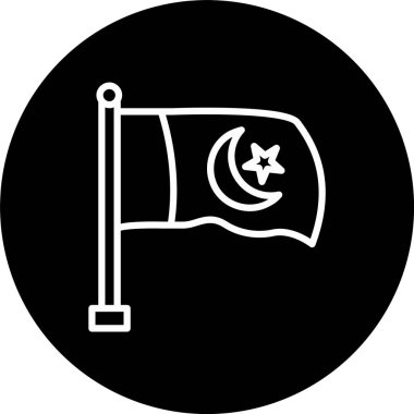 Pakistan Bayrak Hattı Tersine Çevrilmiş Simge