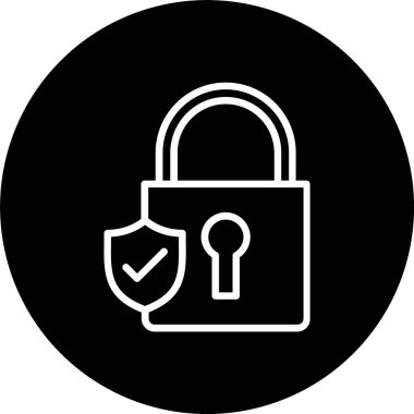 Güvenlik Kilidi Satırı Tersine Çevrilmiş Simge