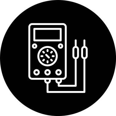 Voltmetre Çizgisi Tersine Çevrilmiş Simge