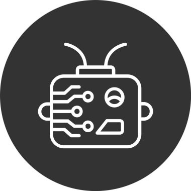 Cyborg Satır Tersine Döndürülmüş Simge