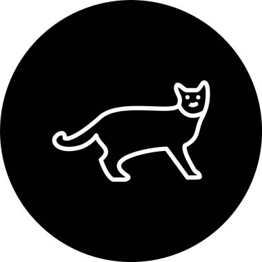 Kedi Hattı Tersine Çevrilmiş Simge