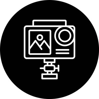 Eylem Kamerası Satırı Tersine Çevrilmiş Simge