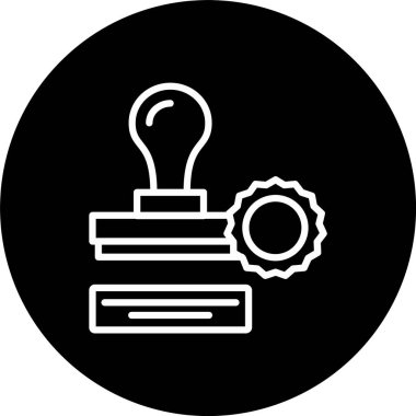 Damga Satırı Tersine Çevrilmiş Simge