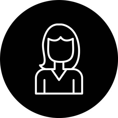 Kadın Satırı Tersine Çevrilmiş Simge