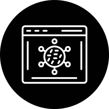 Virüs Hattı Tersine Çevrilmiş Simge