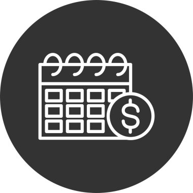 Ödeme Günü Satırı Tersine Çevrilmiş Simge