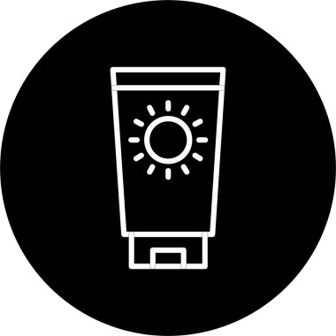 Güneş kremi Satırı Tersine Döndürülmüş Simge