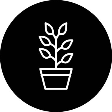 Bitki Hattı Tersine Döndürülmüş Simge