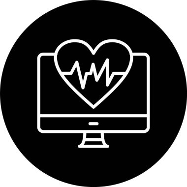 Tıbbi Rapor Satırı Tersine Çevrilmiş Simge