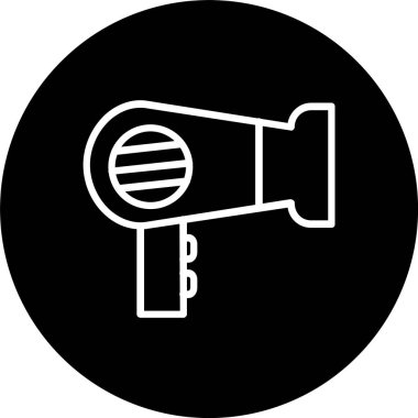 Saç Kurutma Hattı Tersine Çevrilmiş Simge