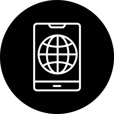 Dünya Satırı Tersine Döndürülmüş Simge