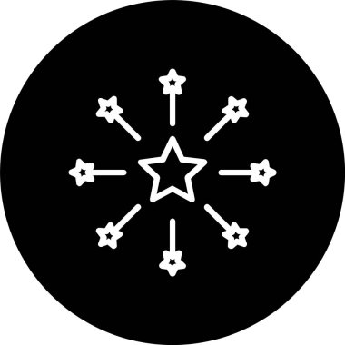 Havai fişek Hattı Tersine Çevrilmiş Simge