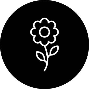 Çiçek Satırı Tersine Çevrilmiş Simge