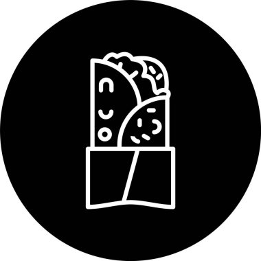 Doner Kebap Satırı Tersine Çevirilmiş Simge