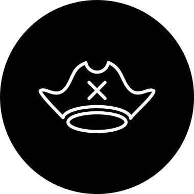 Korsan Şapkası Satırı Tersine Çevrilmiş Simge