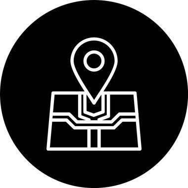 Konum Haritası Satırı Tersine Çevrilmiş Simge