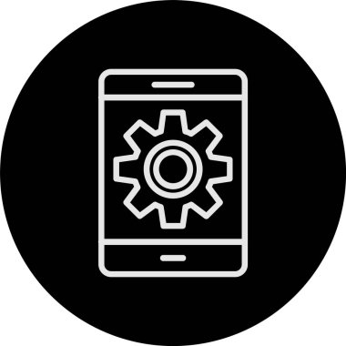 Akıllı Telefon Satırı Tersine Çevrilmiş Simge