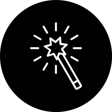 Sihirli Değnek Çizgisi Tersine Çevrilmiş Simge