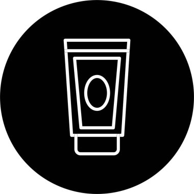 Krem Çizgisi Tersine Çevrilmiş Simge