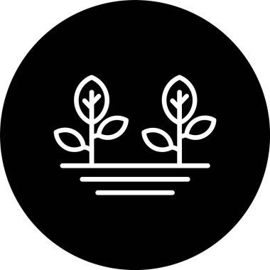 Bitki Hattı Tersine Döndürülmüş Simge