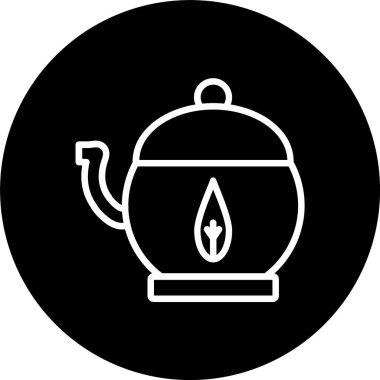 Çaydanlık Satırı Tersine Çevrilmiş Simge